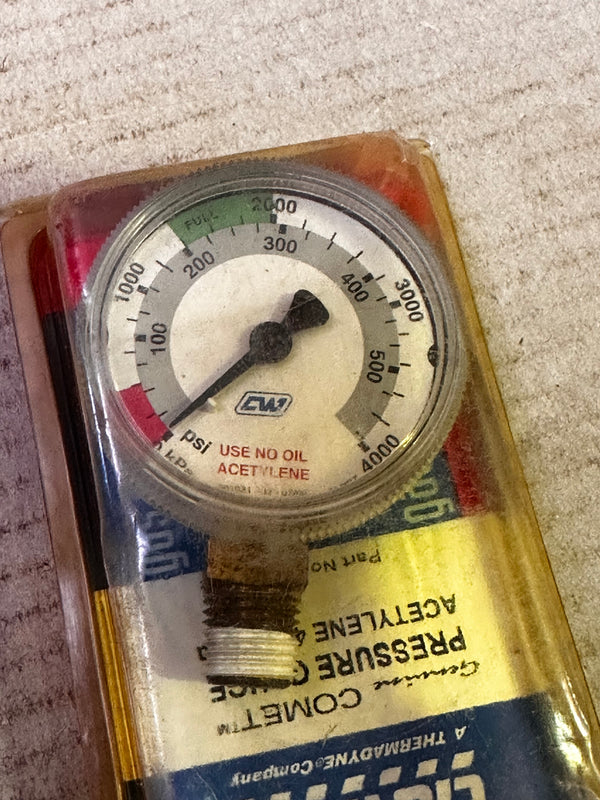 CIGWELD PN. 301627 Pressure Gauge, Acetylene 4000kPa