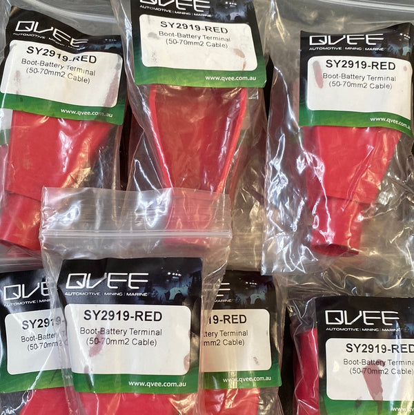 QVEE SY2919-RED Heavy Duty Battery Cable Boot