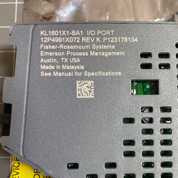 EMERSON DeltaV Charm I/O Port  KL1601X1-BA1 / 12P4991X072